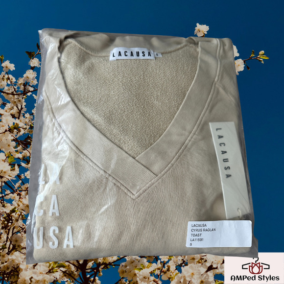 LACAUSA CLOTHING TOPS Cyrus Raglan - Picture 4 of 8